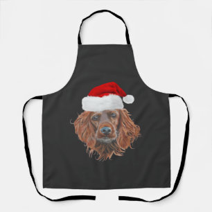 Christmas Irish Setter Classic T-Shirt Apron