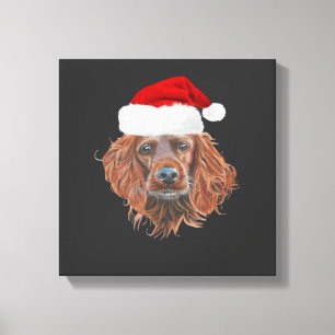 Christmas Irish Setter Classic T-Shirt Canvas Print