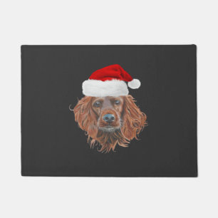 Christmas Irish Setter Classic T-Shirt Doormat