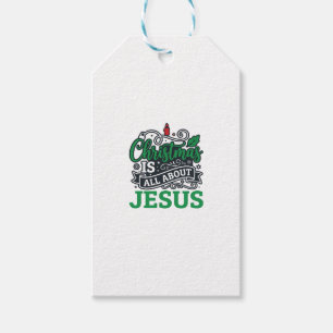 Christmas Is All About Jesus Design Gift Tags