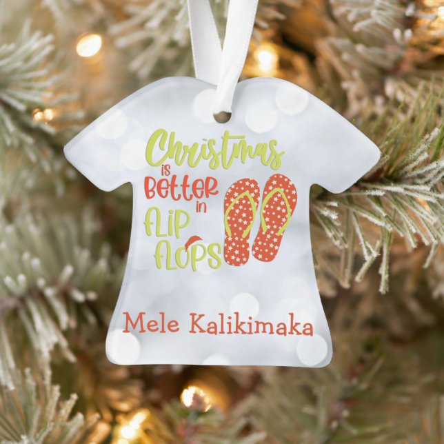 Christmas is Better in Flip Flops  Ornament (Tree)