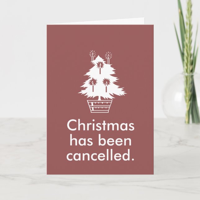 Christmas is Cancelled Holiday Card (Front)