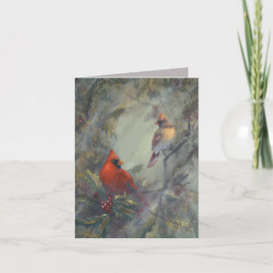 Christmas Is Coming - hand painted Card