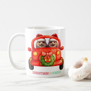 Christmas is Coming - Hedgehogs - Coffee Mug