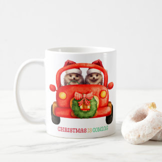 Christmas is Coming - Hedgehogs -  Coffee Mug