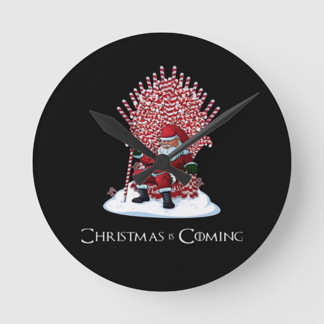 Christmas is coming round clock (Front)