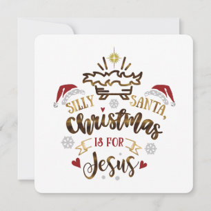 CHRISTMAS IS FOR JESUS Christian Kid's Holiday Card