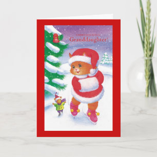 Christmas is Fun Granddaughter Holiday Card
