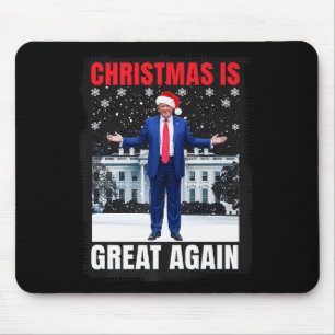 Christmas Is Great Again Funny Donald Trump Christ Mouse Mat