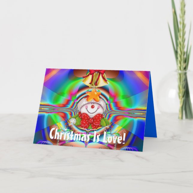 Christmas Is Love Greeting Card (Front)