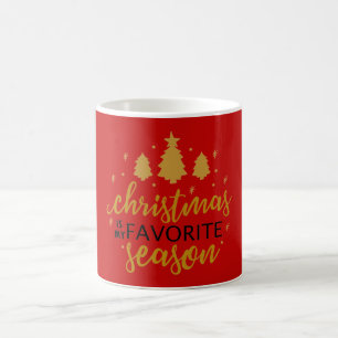 Christmas Is My Favourite Word Art Coffee Mug