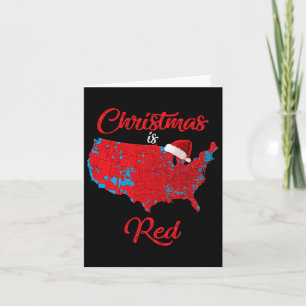Christmas Is Red 2024 Electoral Map Trump Landslid Card