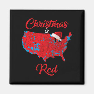 Christmas Is Red 2024 Electoral Map Trump Landslid Magnet