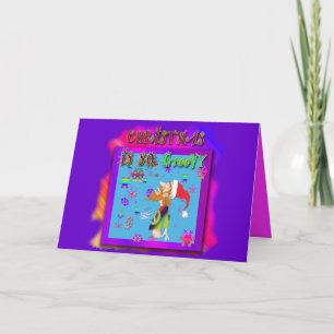 Christmas Is So Groovy Holiday Card