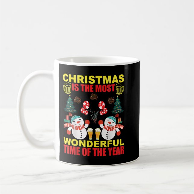 Christmas, is the most wonderful time of the year coffee mug (Left)