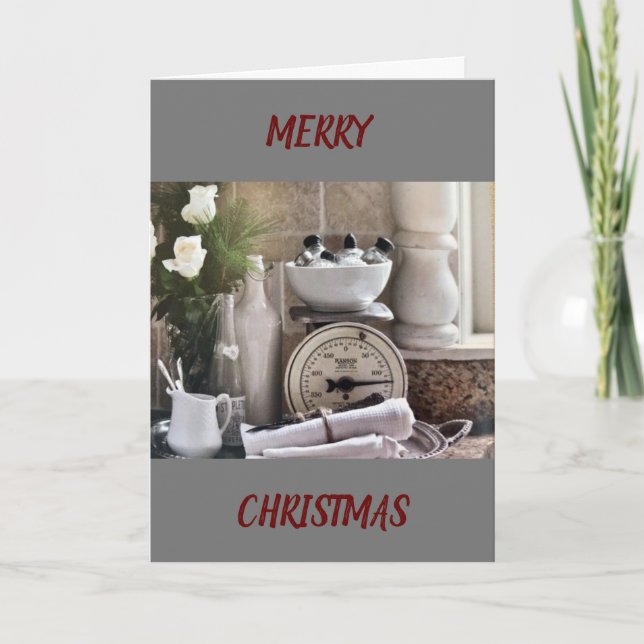 CHRISTMAS IS TIME TO THINK OF "YOU" CARD (Front)