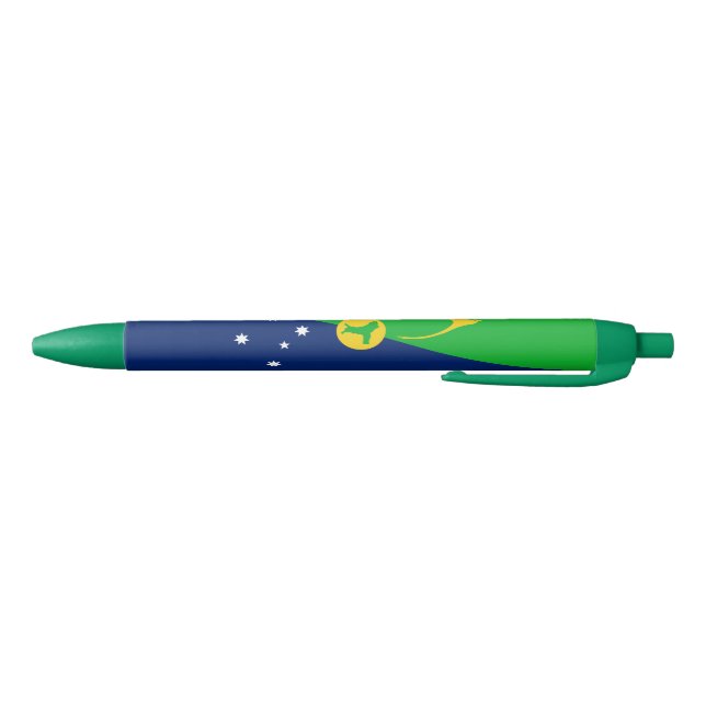Christmas Island Flag Black Ink Pen (Bottom)