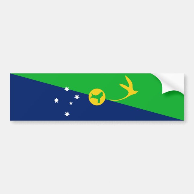 Christmas Island Flag Bumper Sticker (Front)