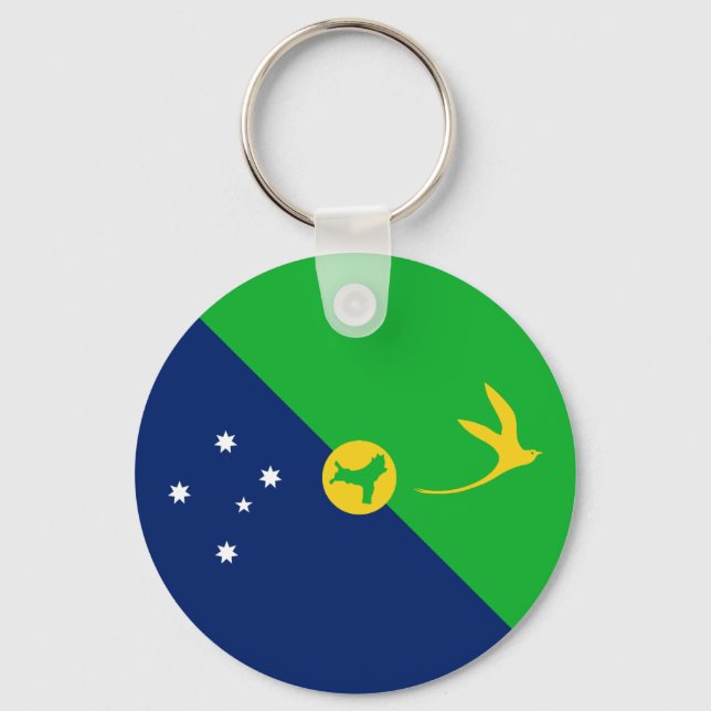 Christmas Island Flag Key Ring (Front)