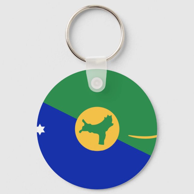 Christmas Island Flag Key Ring (Front)