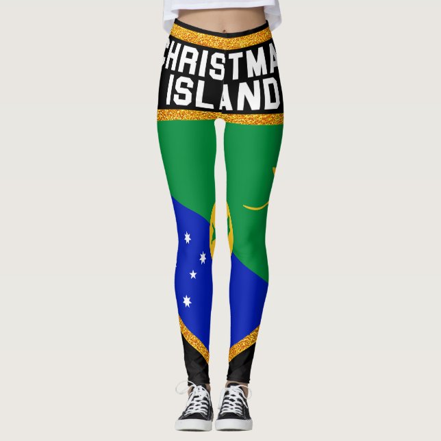 Christmas Island Flag Leggings (Front)