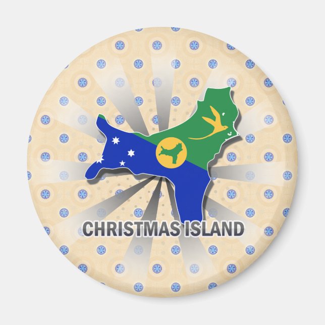 Christmas Island Flag Map 2.0 Magnet (Front)