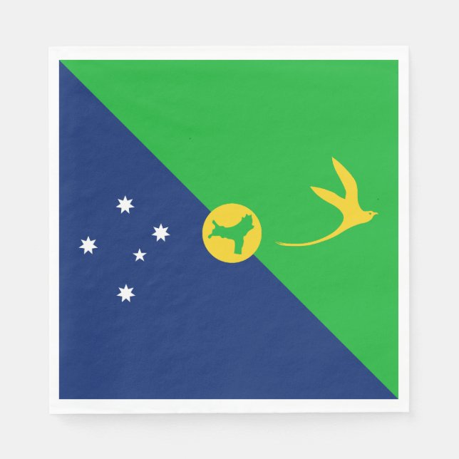Christmas Island Flag Napkin (Front)