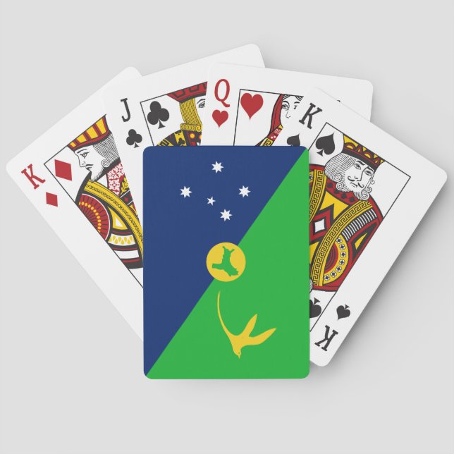 Christmas Island Flag Playing Cards (Back)