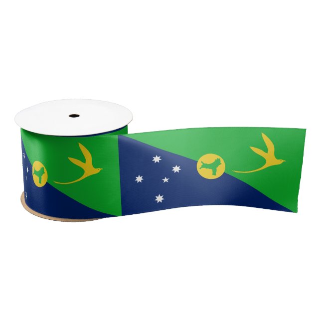 Christmas Island Flag Satin Ribbon (Spool)