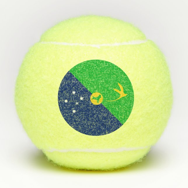 Christmas Island Flag Tennis Balls (Front)