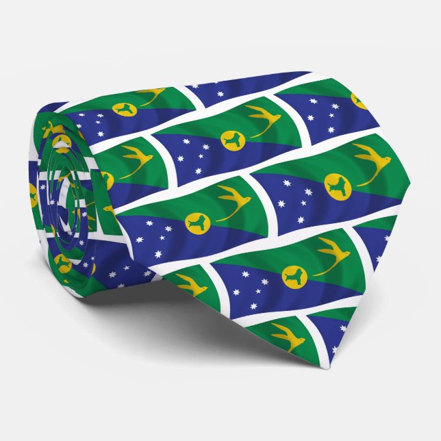 Christmas Island Flag Tie (Rolled)