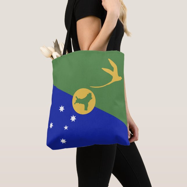 Christmas Island flag Tote Bag (Close Up)