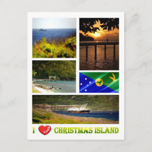 Christmas Island - I Love - Postcard