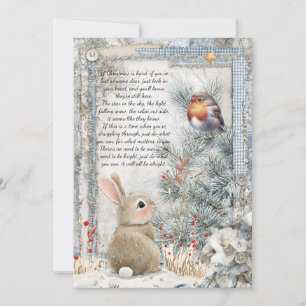 Christmas "It Will All Be Alright" Quote Holiday C Card