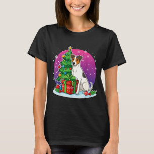 Christmas Jack Russell Santa Hat Xmas Jack Russell T-Shirt