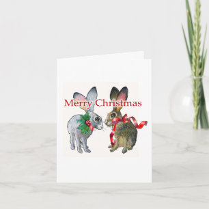 Christmas Jackrabbits Card