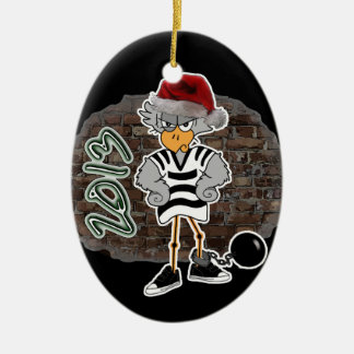 Christmas Jailbird Ornament