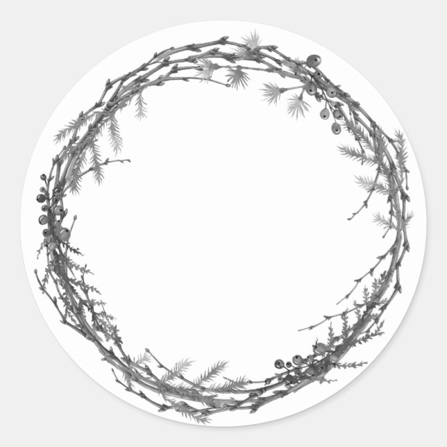 Christmas Jam Canning Rustic Homemade Mason Jar Classic Round Sticker (Front)