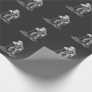 Christmas Janitor Santa Xmas Cleaning Wrapping Paper