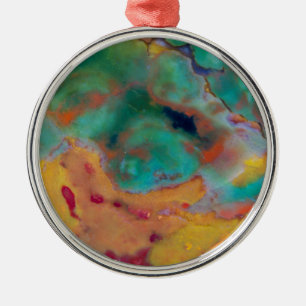 Christmas Jasper Close up Metal Tree Decoration