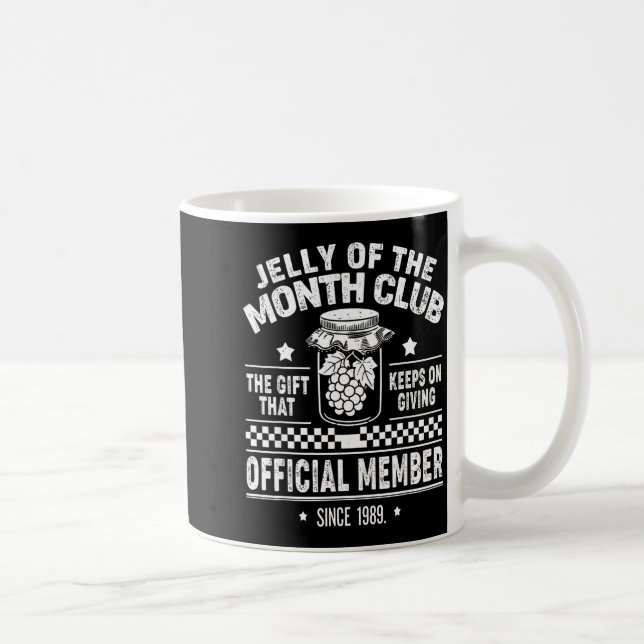 Christmas Jelly Of The Month Club Member Funny Xma Coffee Mug (Right)