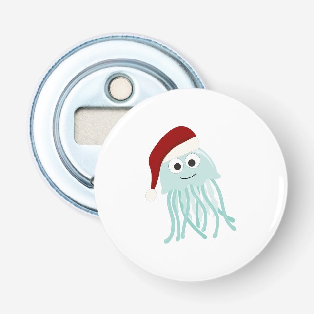 Christmas Jellyfish Bottle Opener (Front)