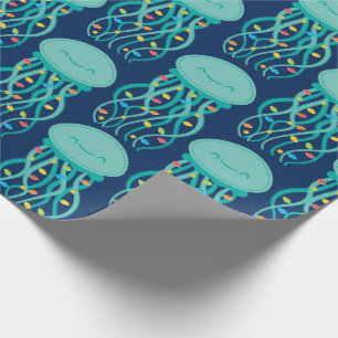 Christmas Jellyfish Wrapping Paper