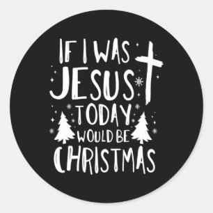 Christmas Jesus Birthday Holiday Season Gift Classic Round Sticker