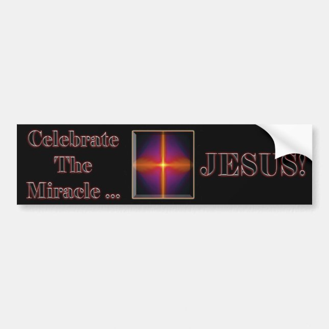 Christmas Jesus Bumper Sticker (Front)