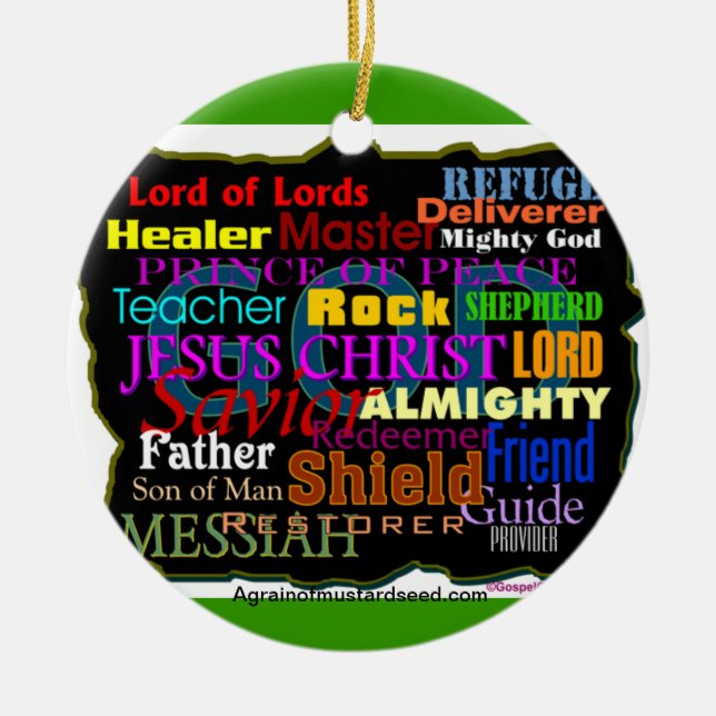 Christmas Jesus Ceramic Tree Decoration (Front)