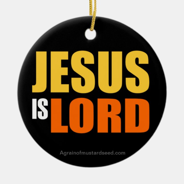 Christmas Jesus Ceramic Tree Decoration (Front)