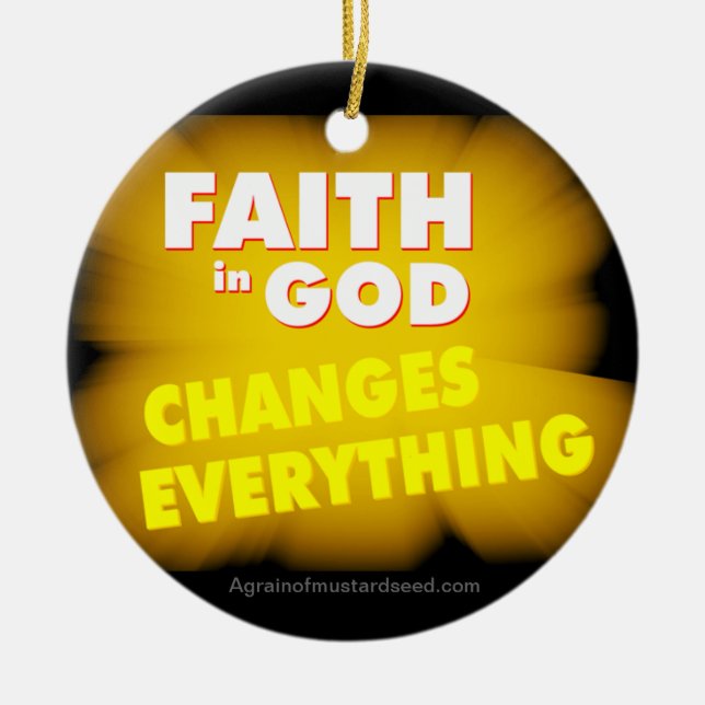 Christmas Jesus Ceramic Tree Decoration (Front)