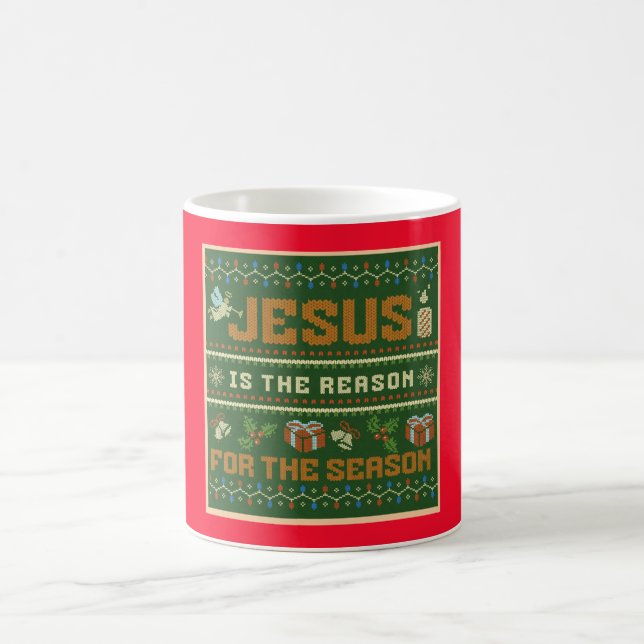 Christmas Jesus Is The Reason For The Season Coffee Mug (Center)