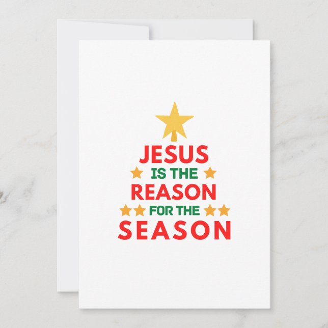 Christmas Jesus is the reason for the season  Invitation (Front)